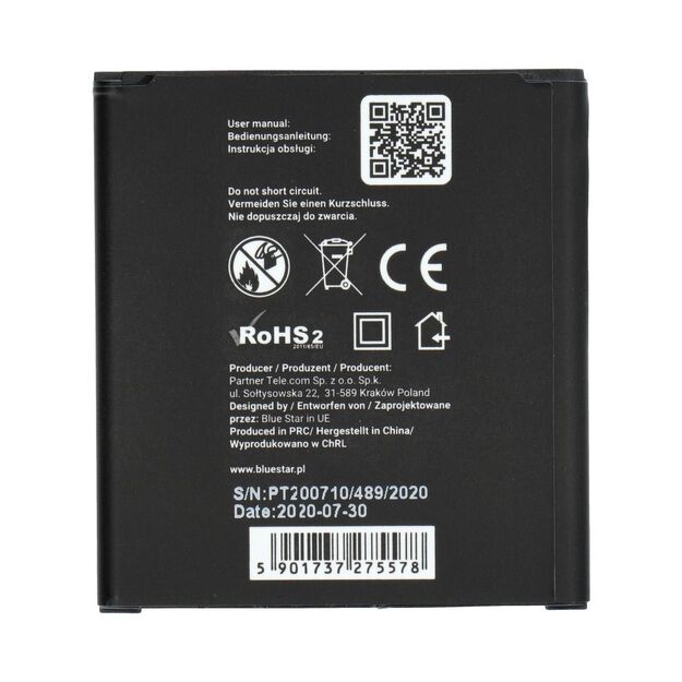 Battery for Samsung Core Prime G3606 G3608 G3609 2200 mAh Blue Star Premium 1