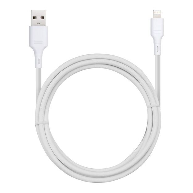 Cable USB A to Lightning Blue Star 2,4A 1 m DC-001AL2.4 white 1