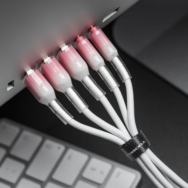 Cable USB C to Lightning Forcell F-Energy PD 3A 27W Gradient 1 m C356 white 5