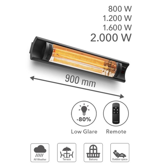 Halogeninis infraraudonųjų spindulių &scaron;ildytuvas Trotec IR 2005 10