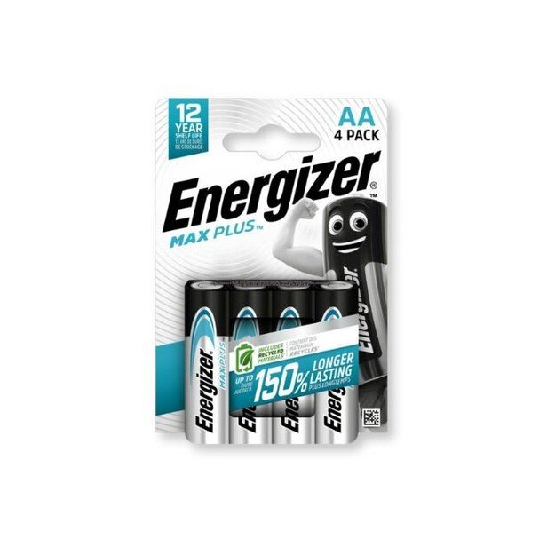 &Scaron;arminė baterjia LR6 (AA) EP91 1.5V 3000mAh MAX plus Energizer, 4 vnt.