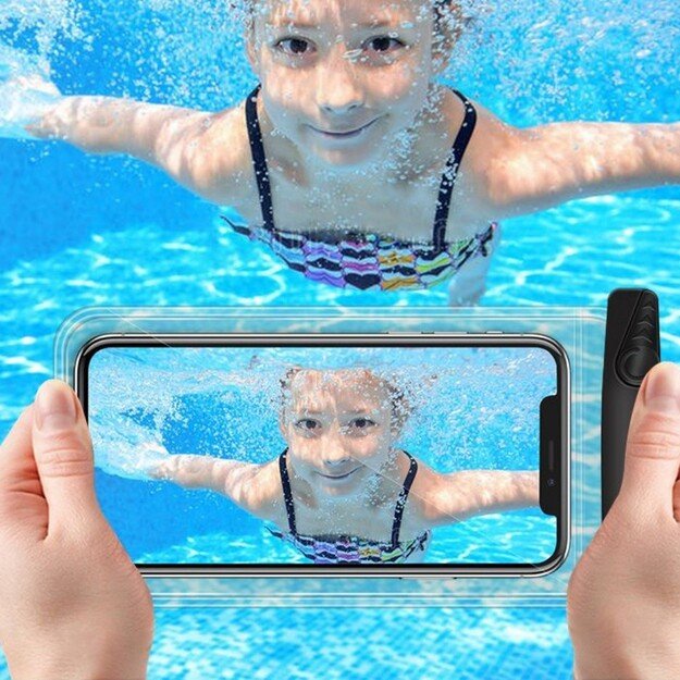 Atsparus vandeniui dėklas Awei X33 juodas 4