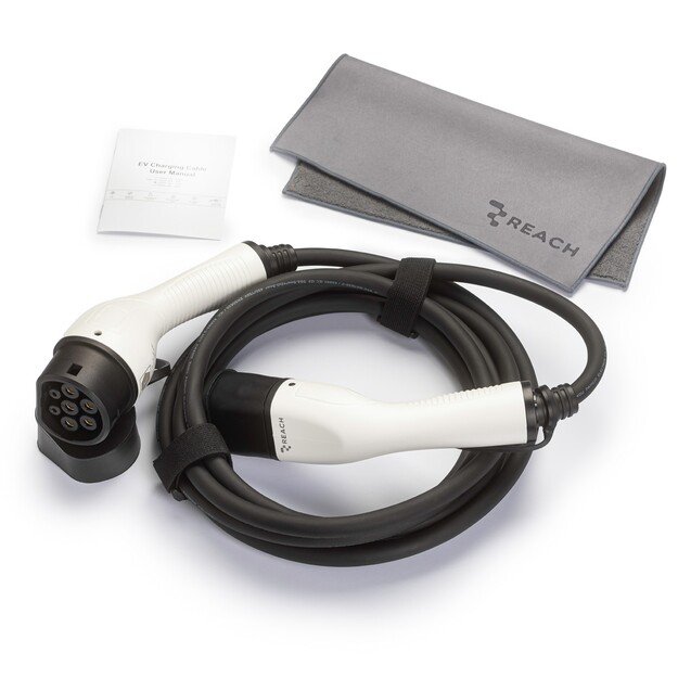 Elektromobilių įkrovimo laidas Reach EVCC1 Type2-Type2 16A 11kW 5.0m 2