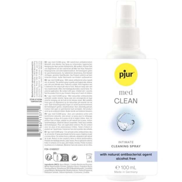 Sekso žaislų valiklis Pjur Med (100 ml) 1