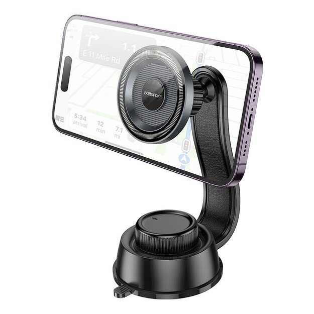 Automobilinis telefono laikiklis Borofone BH123 (dashboard) juodas 2