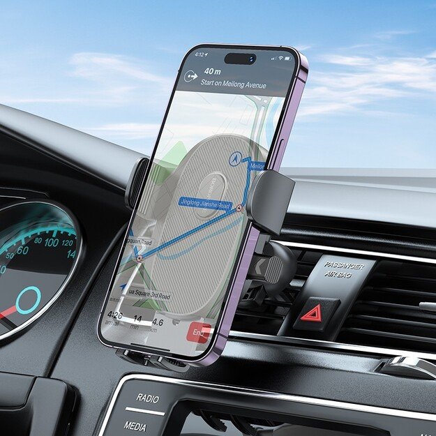 Automobilinis telefono laikiklis Borofone BH92 (air vent) juodas 4