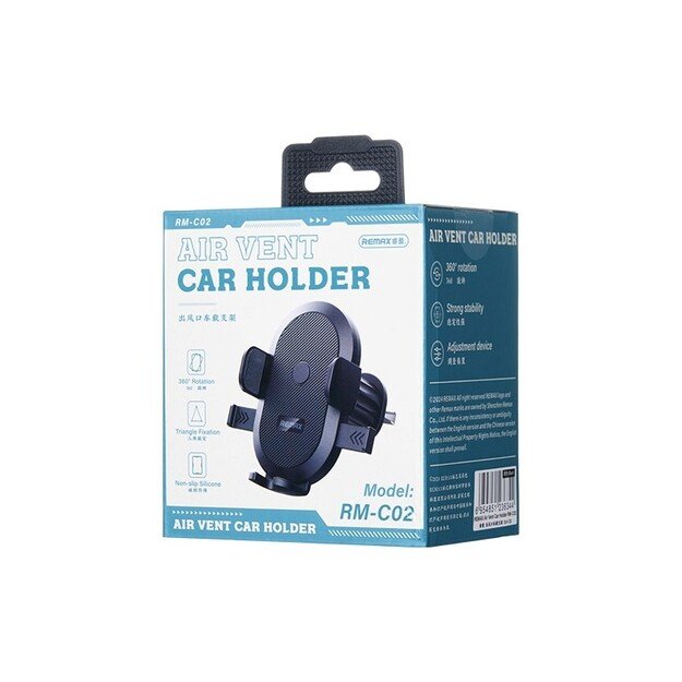 Automobilinis telefono laikiklis Remax RM-C02 (air vent) juodas 2