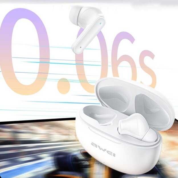 Belaidės ausinės Awei T71 baltos 2