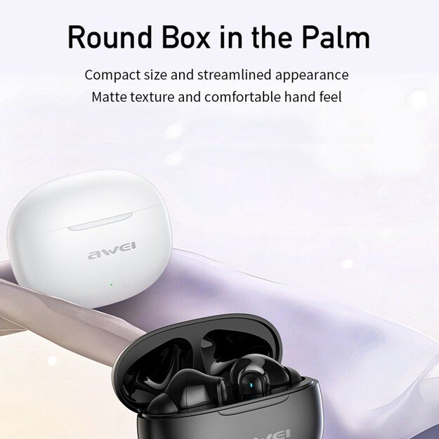 Belaidės ausinės Awei T71 baltos 4