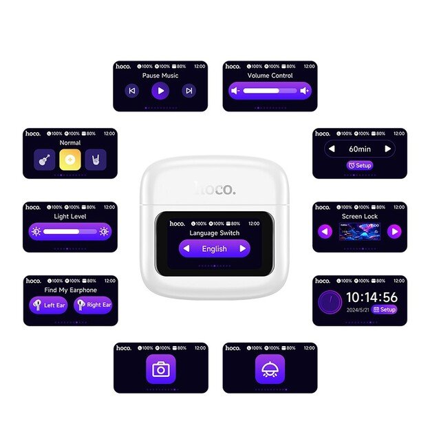 Belaidės ausinės Hoco EQ14 juodos 3