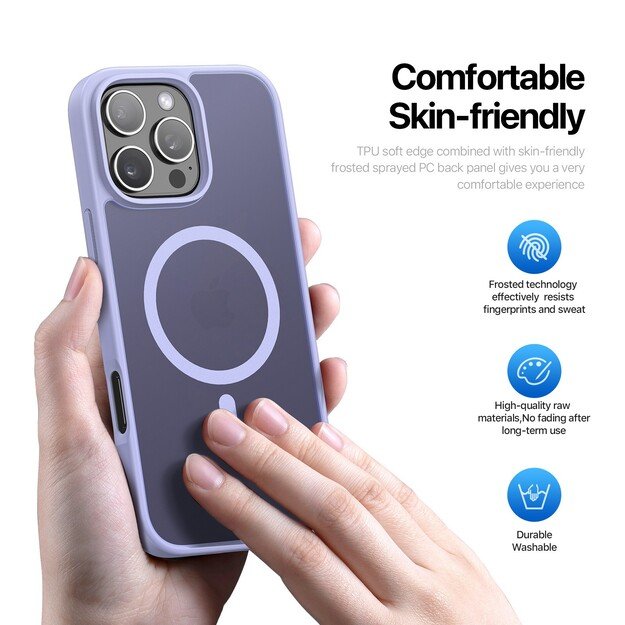 Dėklas Dux Ducis Yind Apple iPhone 16 Pro violetinis 2