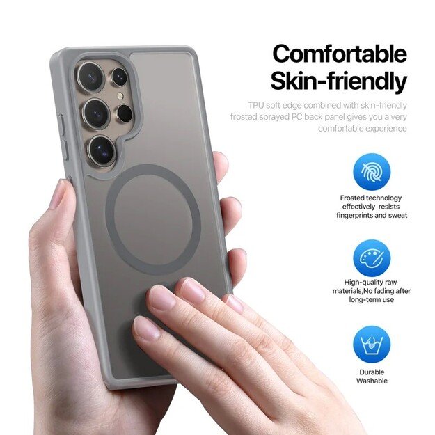 Dėklas Dux Ducis Yind skirtas Samsung S938 S25 Ultra pilkas 4