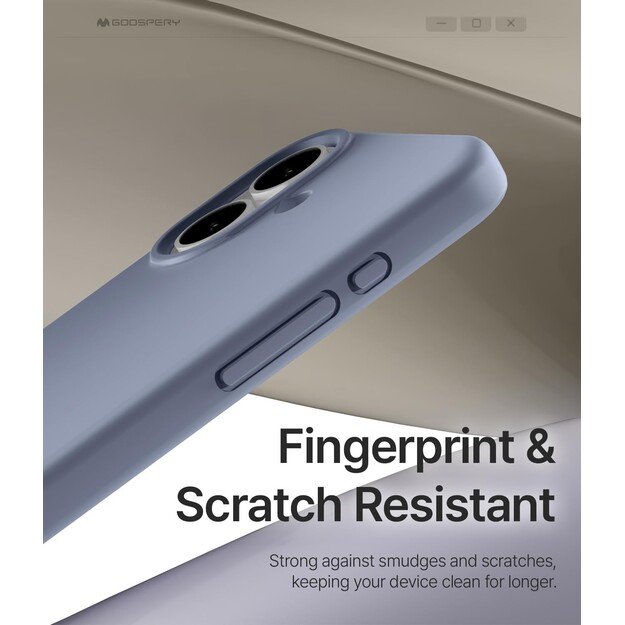 Dėklas Mercury Pure Magsafe Silicon Case Apple iPhone 17 levandos pilka 2