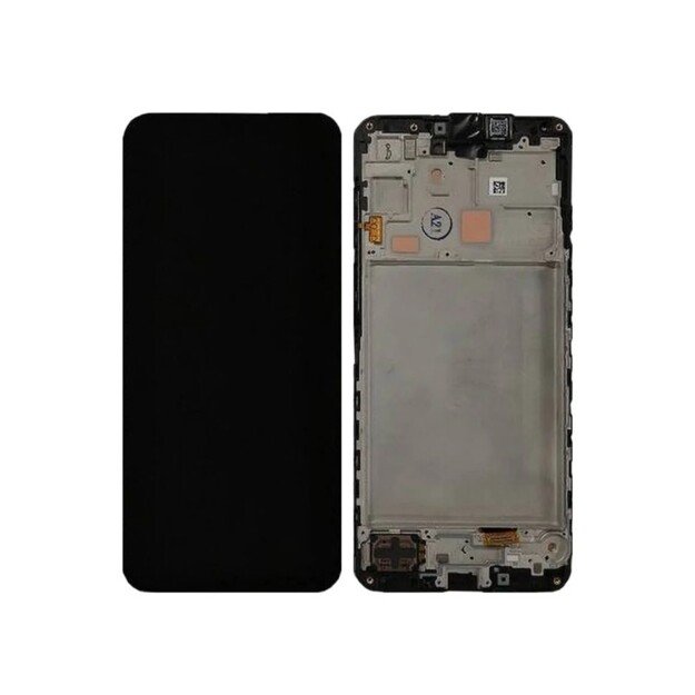 Ekranas Samsung A166 A16 5G su lietimui jautriu stikliuku ir rėmeliu originalus Black (service pack)