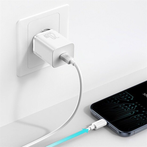 Įkroviklis Baseus Super Si 20W USB-C baltas CCSUP-B02 3