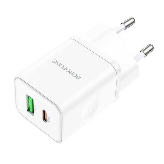 Įkroviklis Borofone BN7 20W USB-C/USB-A baltas 1