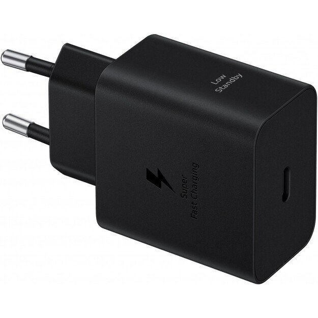 Įkroviklis Samsung EP-T4511XBEGEU 45W + USB-C to USB-C cable 1.8m juodas 2