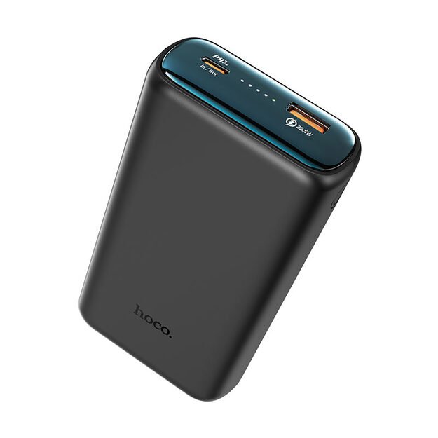 I&scaron;orinė baterija Power Bank Hoco Q1A Type-C PD 20W+Quick Charge 3.0 (3.0A) 20000mAh juodas 1