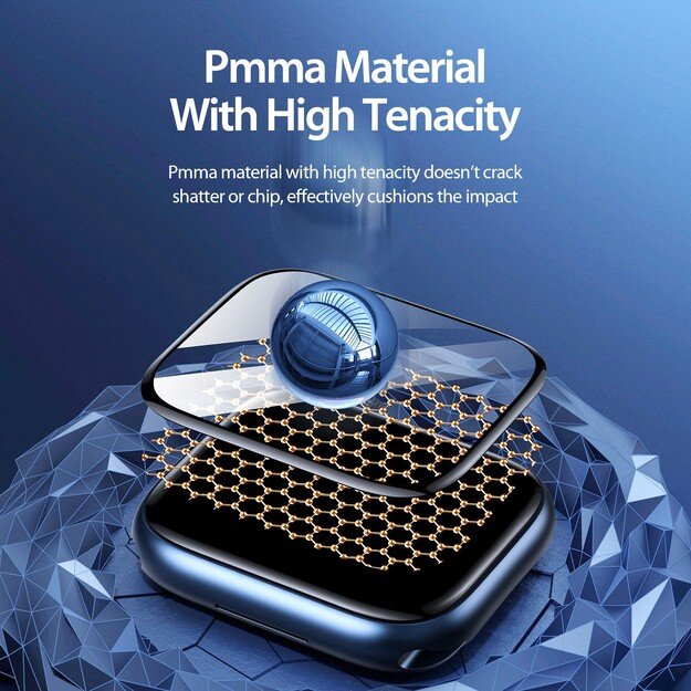 LCD apsauginis stikliukas Dux Ducis Pmma (2Pack) Apple Watch 41mm juodas 2