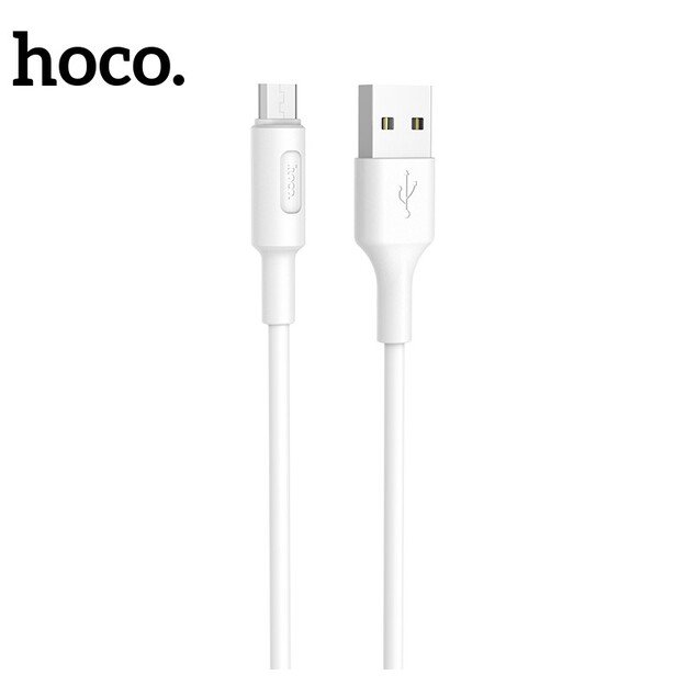 USB kabelis Hoco X25 microUSB 1.0m baltas 2