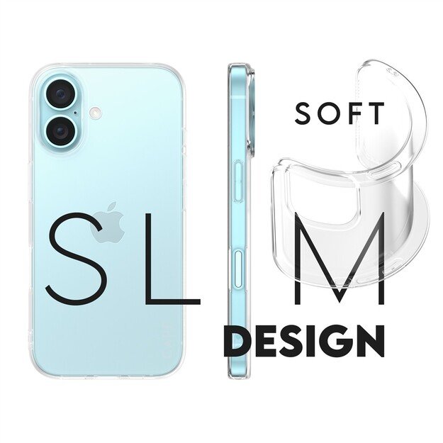 CARE Fashion case X-Ray Soft Basic iPhone 16, Transparent