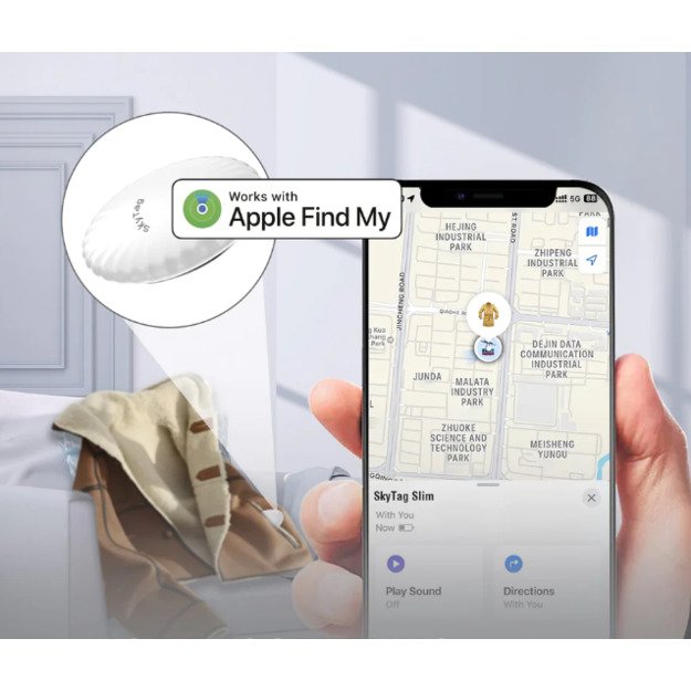 Location Finder SkyTag Slim Set of 2 pcs. (iOS) black, white 2