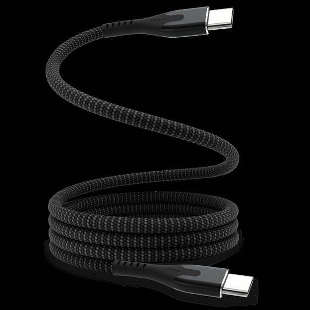 STATIK MagStack Pro, Magnetic Cable, USB-C to USB-C, 1m, Black 1