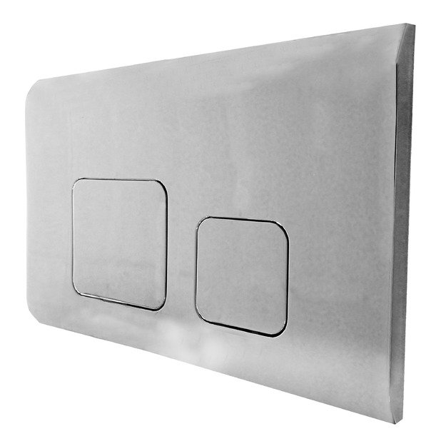 Dvigubas vandens nuleidimo mygtukas 097F chromuotas