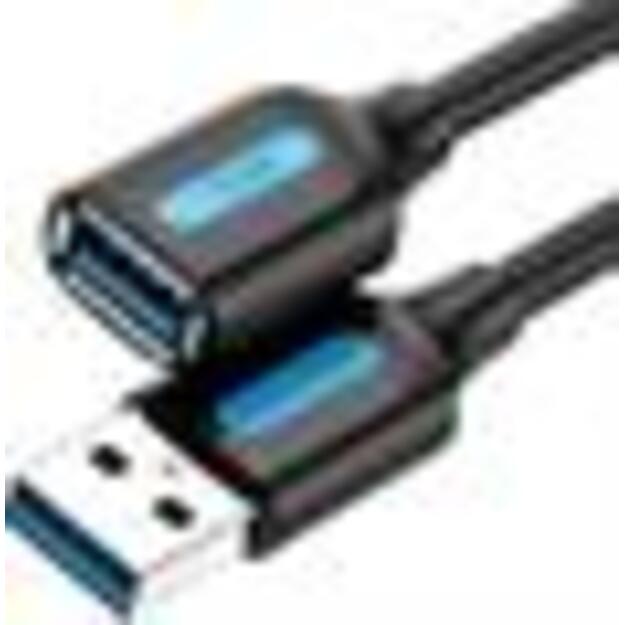 CABLE USB3.0 MALE TO FEMALE/1M BLACK CBHBF VENTION 1