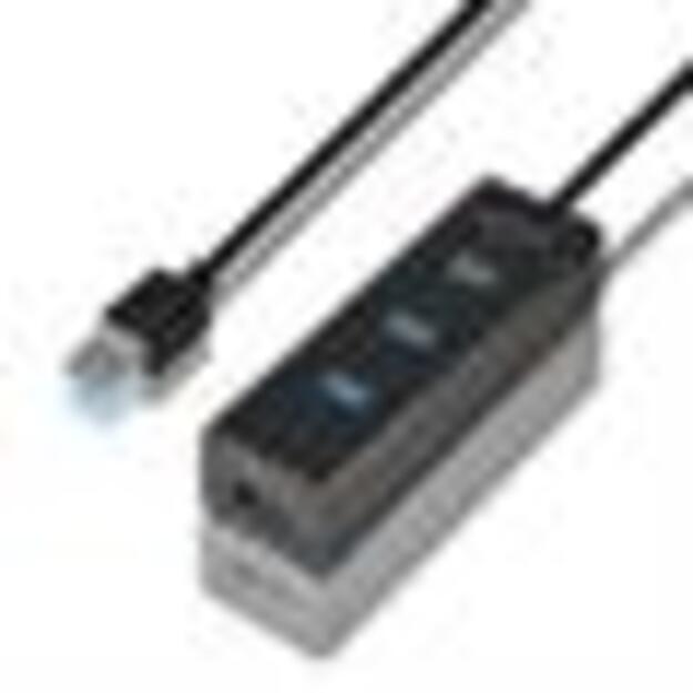 I/O HUB USB3.0 4PORT CHARGING/1.2M HUE-S2BL AXAGON 1