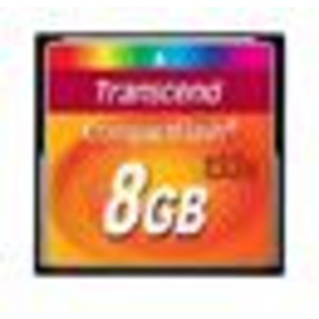 MEMORY COMPACT FLASH 8GB/133X TS8GCF133 TRANSCEND 1