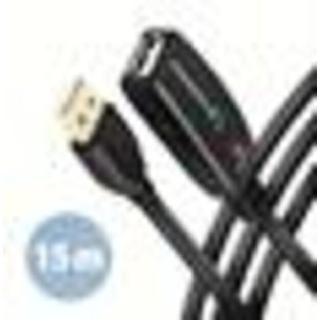CABLE USB2.0 A-M/A-F ACTIVE/15M ADR-215 AXAGON 1