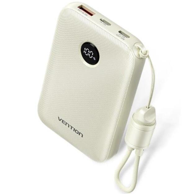 POWER BANK USB 10000MAH 22.5W/BEIGE FKAN0-C VENTION