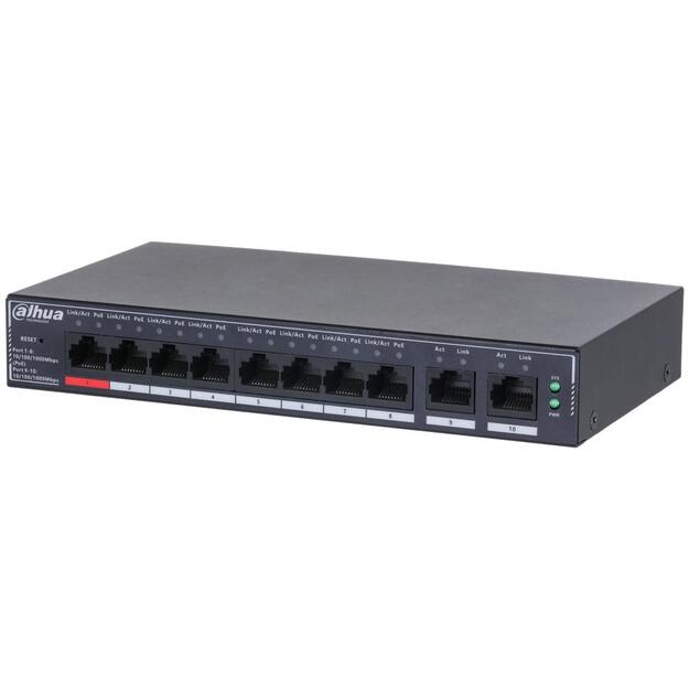 Switch|DAHUA|DH-SG4010P|Type L2|PoE ports 8|110 Watts|SG4010P