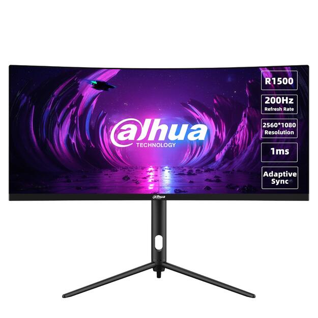 LCD Monitor|DAHUA|DHI-LM30-E330CA|30 |Gaming/Curved/21 : 9|Panel VA|2560x1080|21:9|200Hz|1 ms|Swivel|Tilt|Colour Black|LM30-E330CA