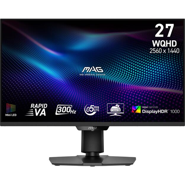 LCD Monitor|MSI|MAG 274QPF X30MV|27 |Gaming/Frameless|Matte|Panel VA|2560x1440|16:9|300Hz|0.5 ms|Colour Black|MAG274QPFX30MV