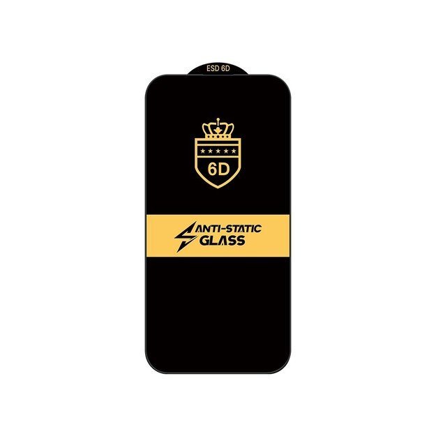 LCD apsauginis stikliukas 6D Samsung S901 S22 5G/S911 S23 5G juodas 1