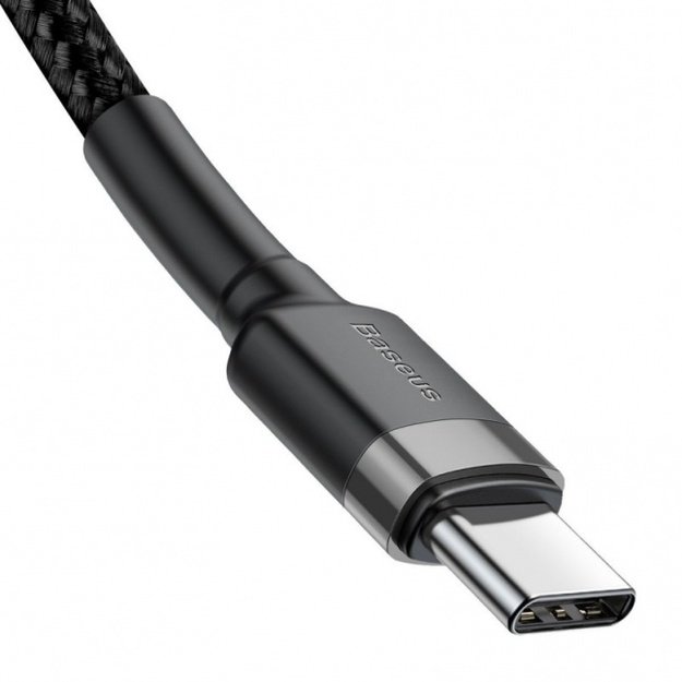 Baseus Cafule Cable durable nylon cable USB-C PD / USB-C PD PD2.0 60W 20V 3A QC3.0 2M black-gray 2
