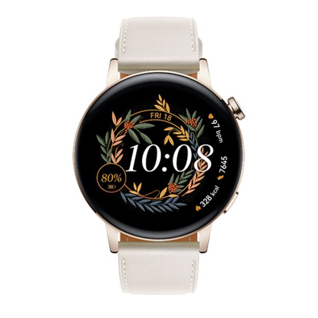 Milo-B19V HUAWEI Watch GT 3, 42mm, White Leather