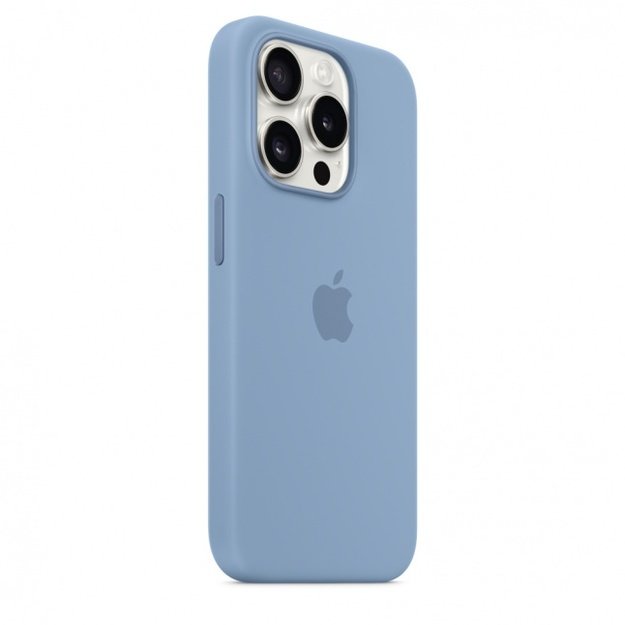 MT1L3ZM/A iPhone 15 Pro Silicone Case with MagSafe, Winter Blue 2