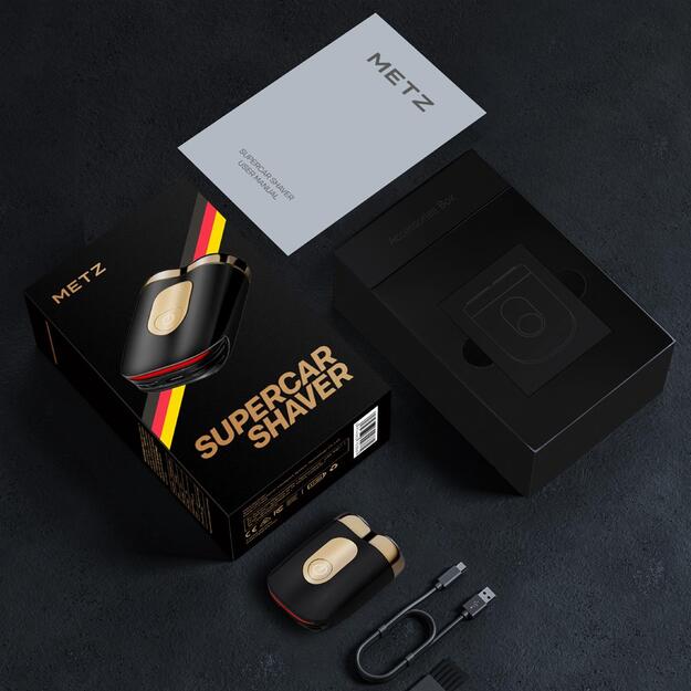 MZCP021 Metz Super Car Shaver, Golden Black. 2