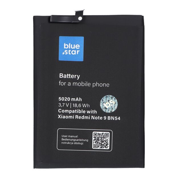 Battery for Xiaomi Redmi Note 9 (BN54) 5020 mAh Blue Star