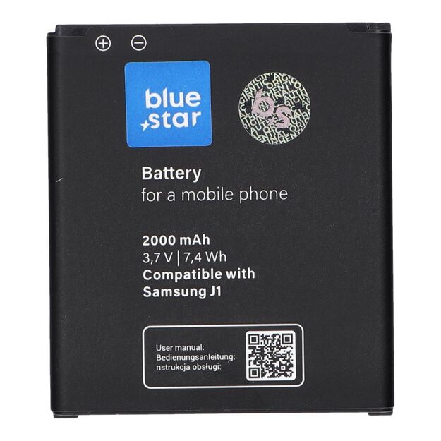 Battery for Samsung J1 J100 2000 mAh Blue Star Premium