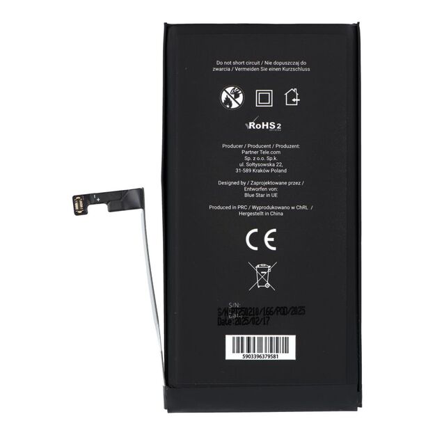 Battery for iPhone 15 PLUS 4383 mAh Blue Star HQ 1