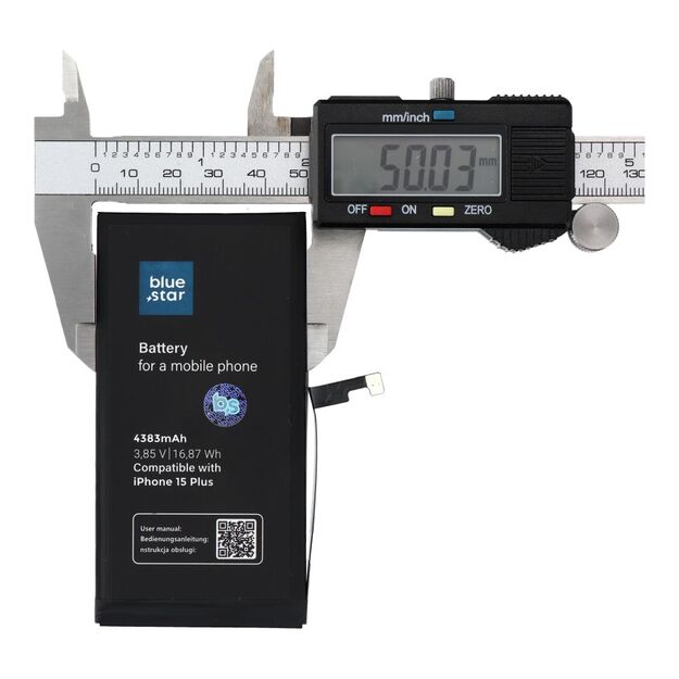 Battery for iPhone 15 PLUS 4383 mAh Blue Star HQ 2