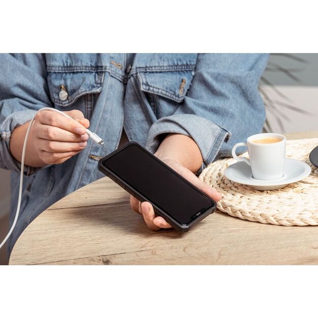 Cable USB A to Lightning Forcell F-Energy MFi 2,4A 12W 1 m C703 white 4