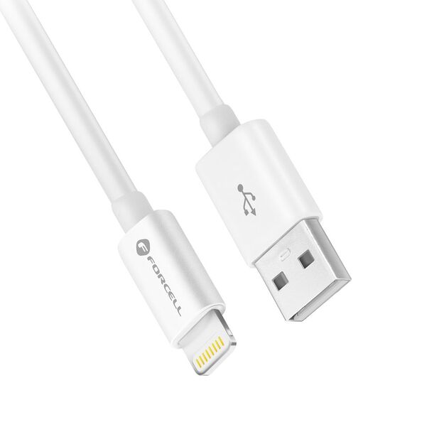 Cable USB A to Lightning Forcell F-Energy MFi 2,4A 12W 1 m C703 white 7