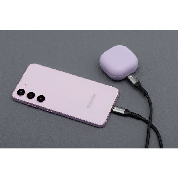 Cable USB A to Lightning Forcell F-Energy 2,4A 12W Cafule 3 m C257 black 5