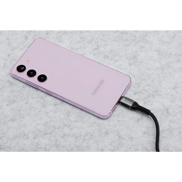 Cable USB A to Lightning Forcell F-Energy 2,4A 12W Cafule 3 m C257 black 4