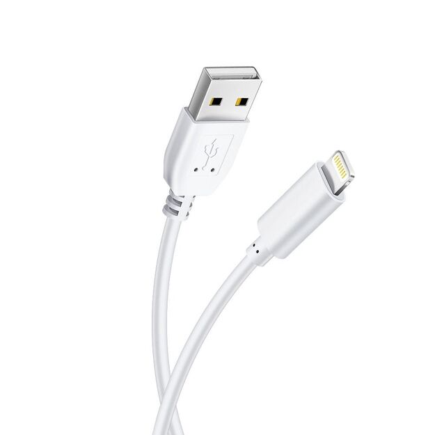 Cable USB A to Lightning Blue Star Lite 3A 1,2 m white 1